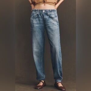 New Anthropologie x rag & bone Miramar Mid-Rise Lakewood Jogger Jeans Pants XL